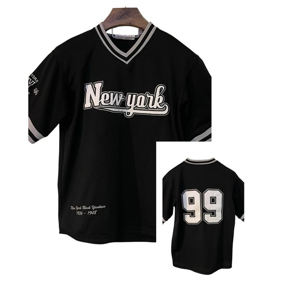 Vtg Headgear Classics NY Black Yankees Negro League Jersey 1944 #99 Stitched M - Picture 8 of 16